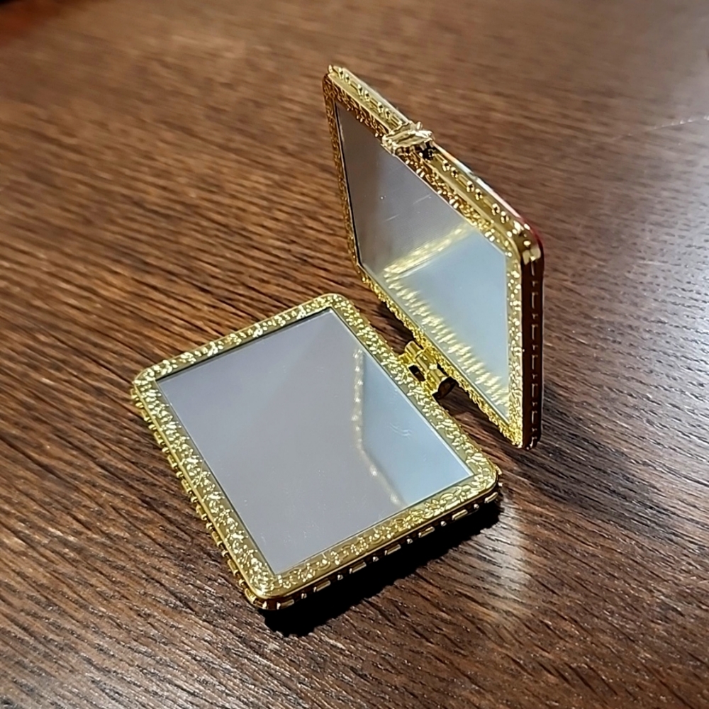Floral Makeup Compact Mirror